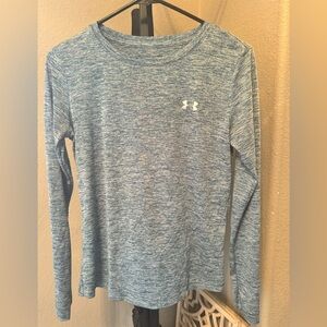 Under Armour blue long sleeve workout shirt